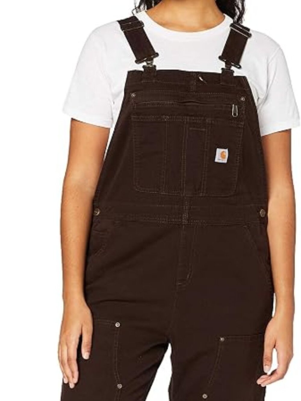 Dark Brown Carhartt Women's Ashland Bib Overall XL